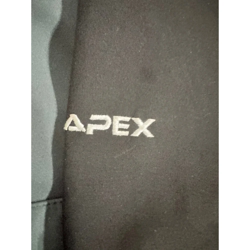 The North Face Apex Bionic Softshell Jacket Mens Grey Black Full Zip Windproof